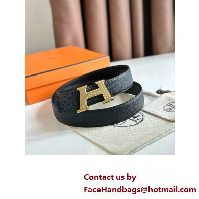Hermes H Take Off belt buckle  &  Reversible leather strap 32 mm 09 2023